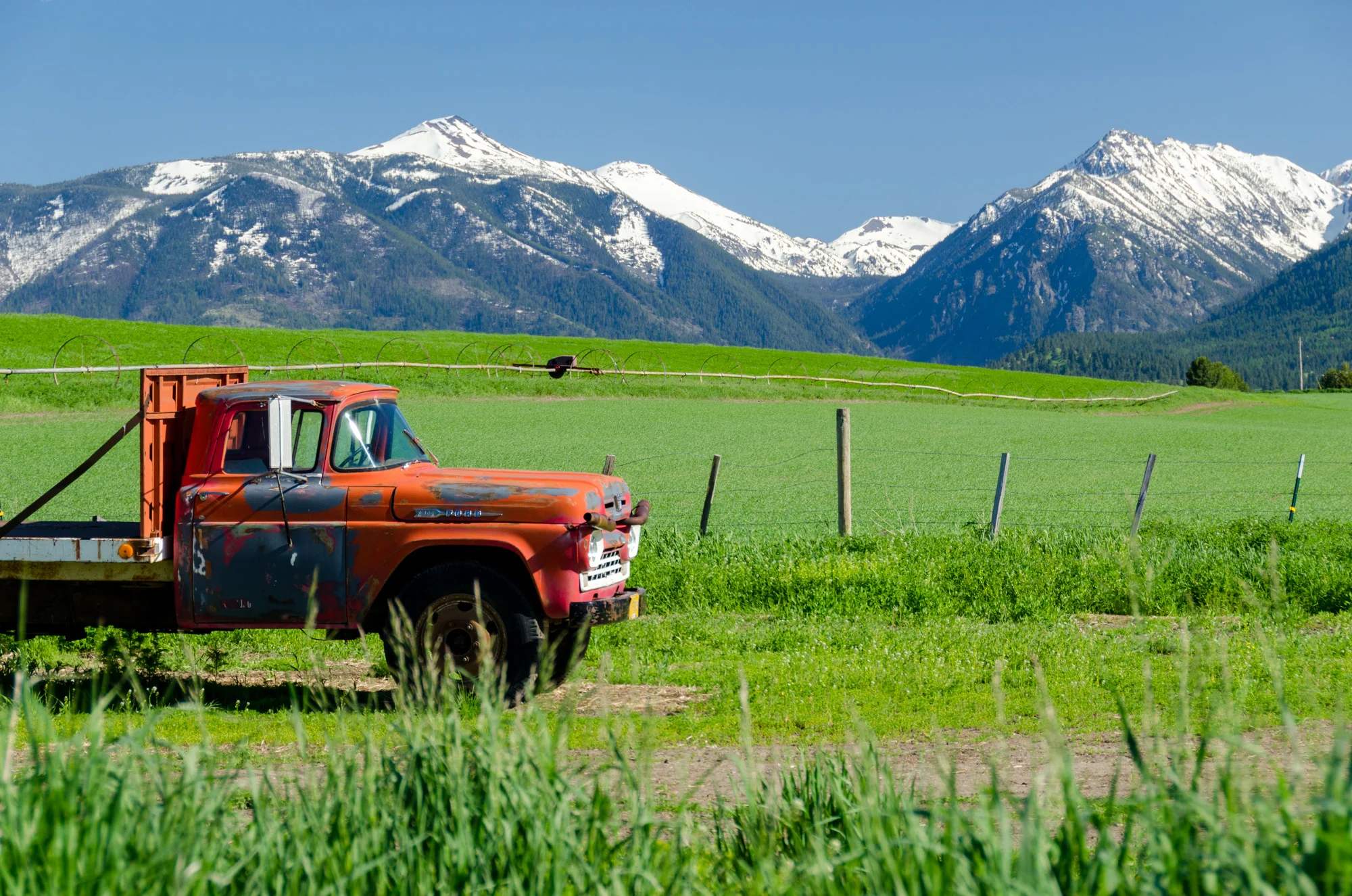 Working land near Enterprise. Landscape context; this photograph is not identified as 6 Ranch or Carman Ranch.
